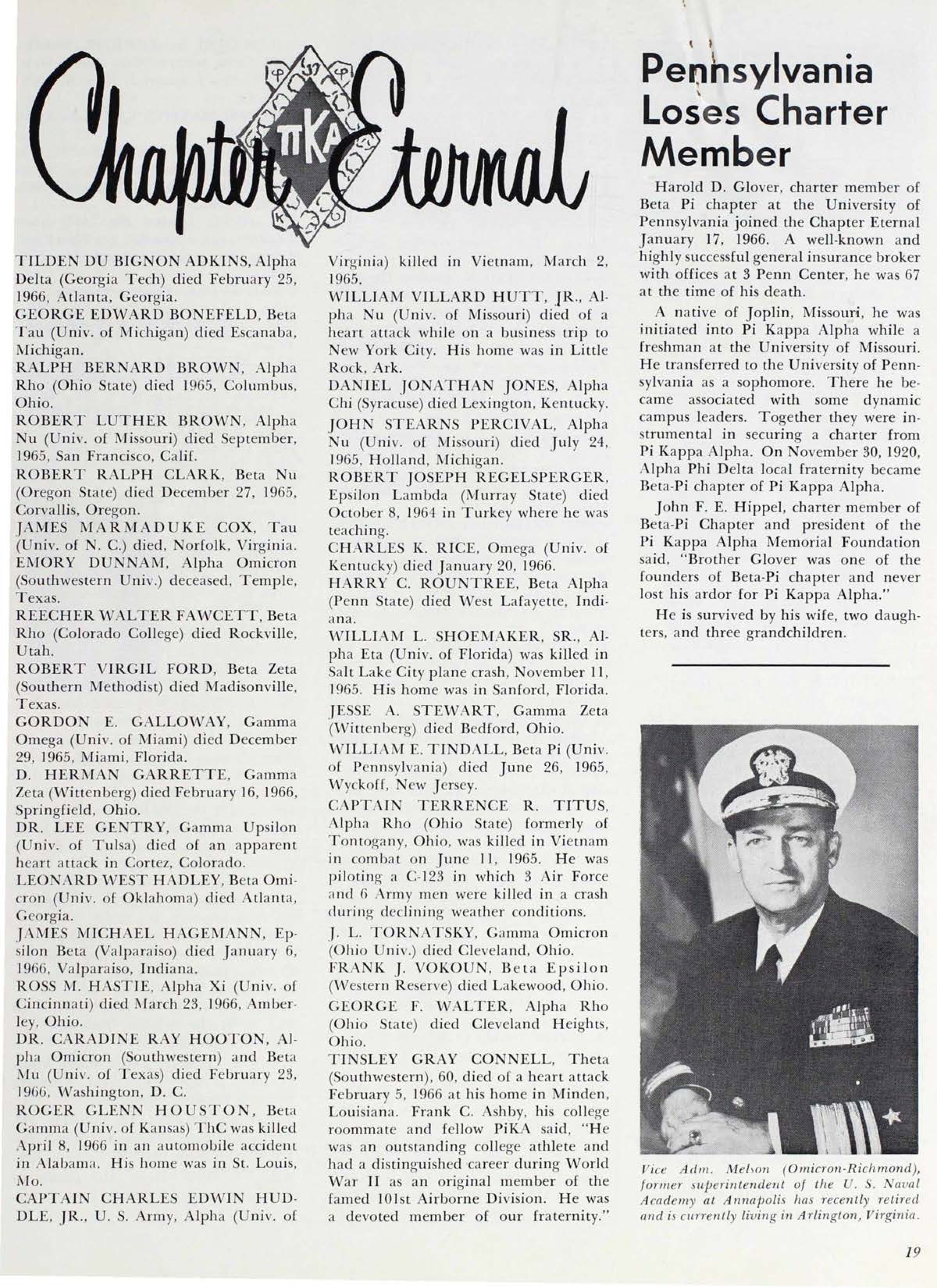 Former Superintendent Photograph, June 1966